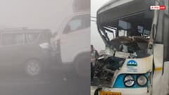 अमरोहा में कोहरे का कहर, दिल्ली-लखनऊ NH 9 पर डेढ़ दर्जन से ज्यादा वाहन आपस में भिड़े, 8 घायल