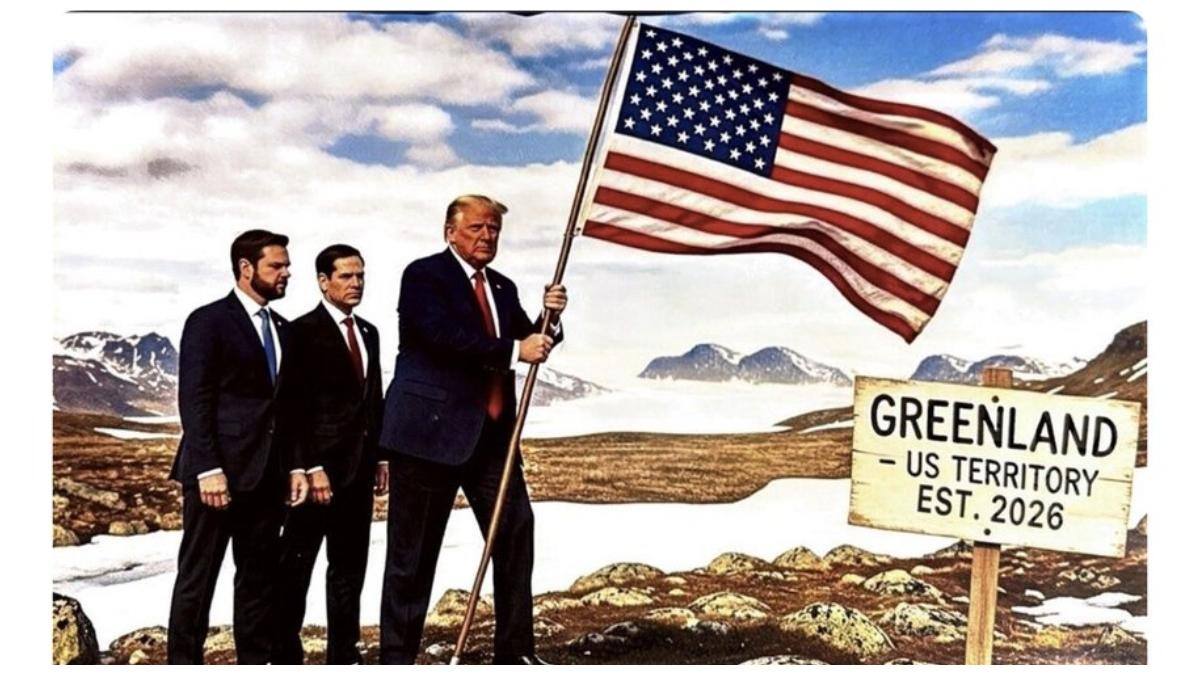 Trump Greenland NATO: கிரீன்லாந்தை உள்ளடக்கிய அமெரிக்க வரைபடம்; நேட்டோ நட்பு நாடுகளை கிண்டலடித்து ட்ரம்ப் பதிவு