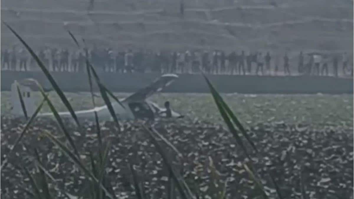 Air Force Trainee Aircraft Crashes Near College In Prayagraj, Rescue Teams On Spot