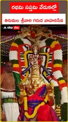 రథమి సప్తమి వేడుకల్లో తిరుమల శ్రీవారి గరుడ వాహనసేవ