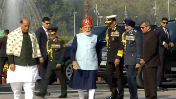 PM Modi, Rajnath Singh Pay Tributes At National War Memorial On Republic Day: Watch