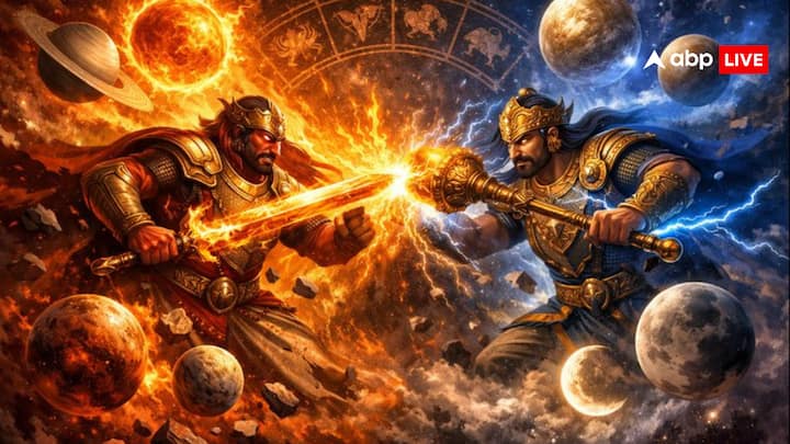 ज्योतिष शास्त्र में एक शब्द है ग्रहों का युद्ध, ग्रहों की चाल मानव जीवन को काफी गहराई से प्रभावित करती है. वैदिक ज्योतिष के अनुसार, जब 2 या उससे अधिक ग्रह लगभग एक समान शक्ति के साथ एक ही राशि में काफी करीब आ जाते हैं, तो उस स्थिति को ग्रह युद्ध कहा जाता है. इस अवस्था को अशुभ माना जाता है, क्योंकि यह संबंधित ग्रहों की सकारात्मक ऊर्जा को कमजोर करने का काम करता है.