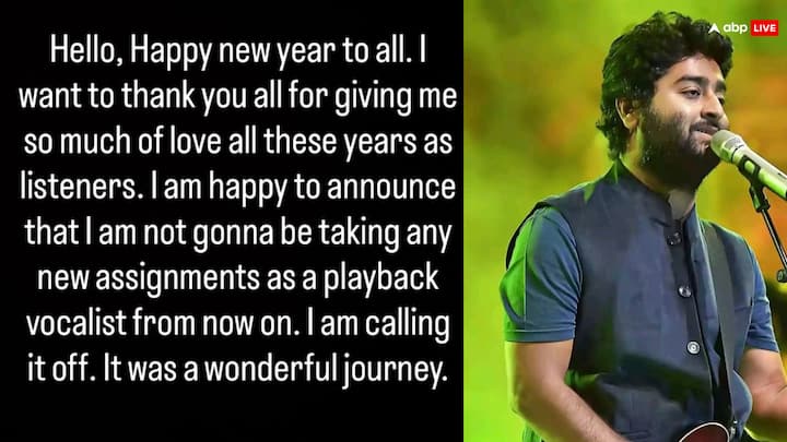 अरिजीत सिंह के प्लेबैक सिंगिंग से संन्यास लेने की खबर ने हर किसी को हैरान कर दिया है. बीते दिन 27 जनवरी की रात अरिजीत ने अपने सोशल मीडिया पर एक पोस्ट शेयर कर इस बात की जानकारी खुद दी. प्लेबैक सिंगिंग से संन्यास लेने की वजह भी अरिजीत ने बताई. उन्होंने ट्वीट कर बताया कि, ऐसा करने के पीछे कई कारण हैं, जिनमें से एक बोरियत भी है. वह एक जैसी ही धुन और गानों पर काम करके काफी बोर हो चुके हैं.