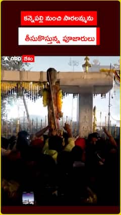 కన్నెపల్లి నుంచి సారలమ్మను.. తీసుకొస్తున్న పూజారులు