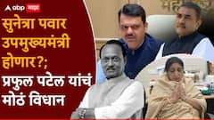 सुनेत्रा पवार उपमुख्यमंत्री होणार?; मुख्यमंत्र्यासोबतच्या बैठकीनंतर प्रफुल पटेल यांनी मनातलं सगळं सांगितलं!