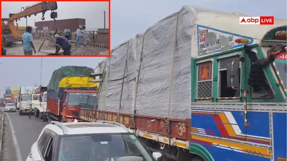 रोहतास: सोन पुल में खराबी से NH-19 पर 25 किलोमीटर लंबा जाम, 48 घंटे से भूखे-प्यासे यात्री