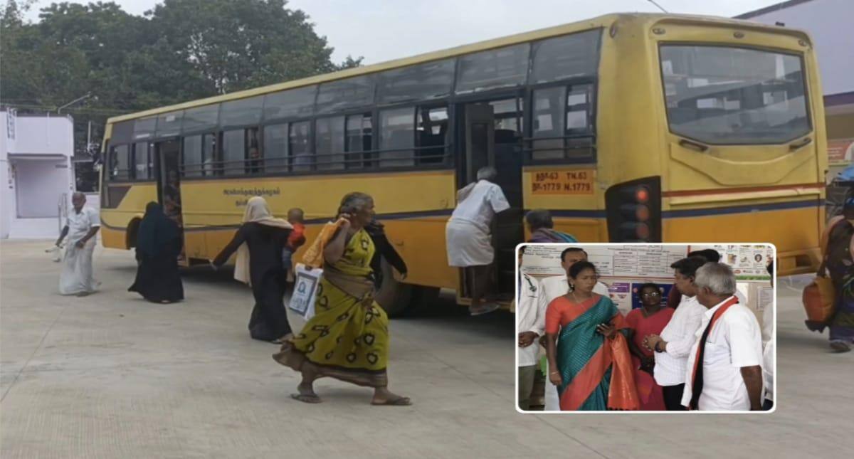 Sivagangai ; சாலை கிராமத்தில் புதிய பேருந்து நிலையம் திறப்பு.. எம்.எல்.ஏ தமிழரசி ரவிக்குமார் நேரில் ஆய்வு!