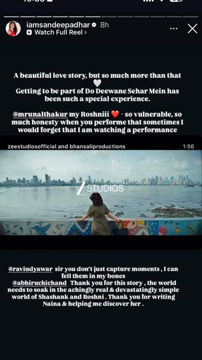 More than a beautiful love story..' Sandeepa Dhar said this about 'Do Deewane Sehar Mein'
