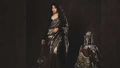 'नव्या नॅशनल क्रश'वर चाहते फिदा; 'या' बॉलिवूड अभिनेत्रीच्या साडी लूकने चाहत्यांना लावलं वेड