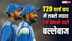 T20 वर्ल्ड कप के इतिहास में सबसे ज्यादा रन बनाने वाले बल्लेबाज, रोहित या कोहली कौन है टॉप पर?