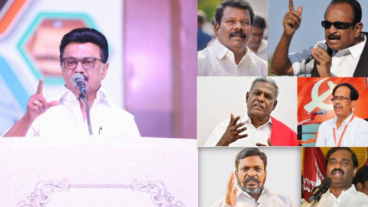 DMK alliance seat allocation : எங்களுக்கும் கூடுதல் தொகுதி தாங்க.. திமுகவை கதற விடும் கூட்டணி கட்சிகள்.! நடப்பது என்ன.?