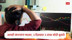 अमेरिकेतून एक अपडेट आयटी कंपन्यांचे धाबे दणाणले, शेअरमध्ये मोठी घसरण, पाच दिवसात 3 लाख कोटी गमावले