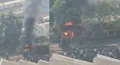Mumbai Fire News : मोठी बातमी! मुंबईच्या लोअर परळ वर्कशॉपमध्ये भीषण आग; मेल एक्स्प्रेसच्या डबल डेकर कोच आगीच्या भक्ष्यस्थानी