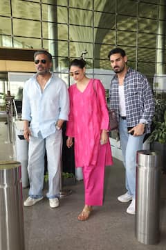 एयरपोर्ट पर कूल लुक में दिखीं ईशा देओल, पापा और भाई के साथ स्पॉट हुईं आथिया शेट्टी