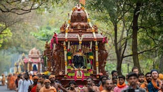 Adiyogi Rath Yatras Converge At Isha Foundation Centre Ahead Of Mega Mahashivratri Gathering