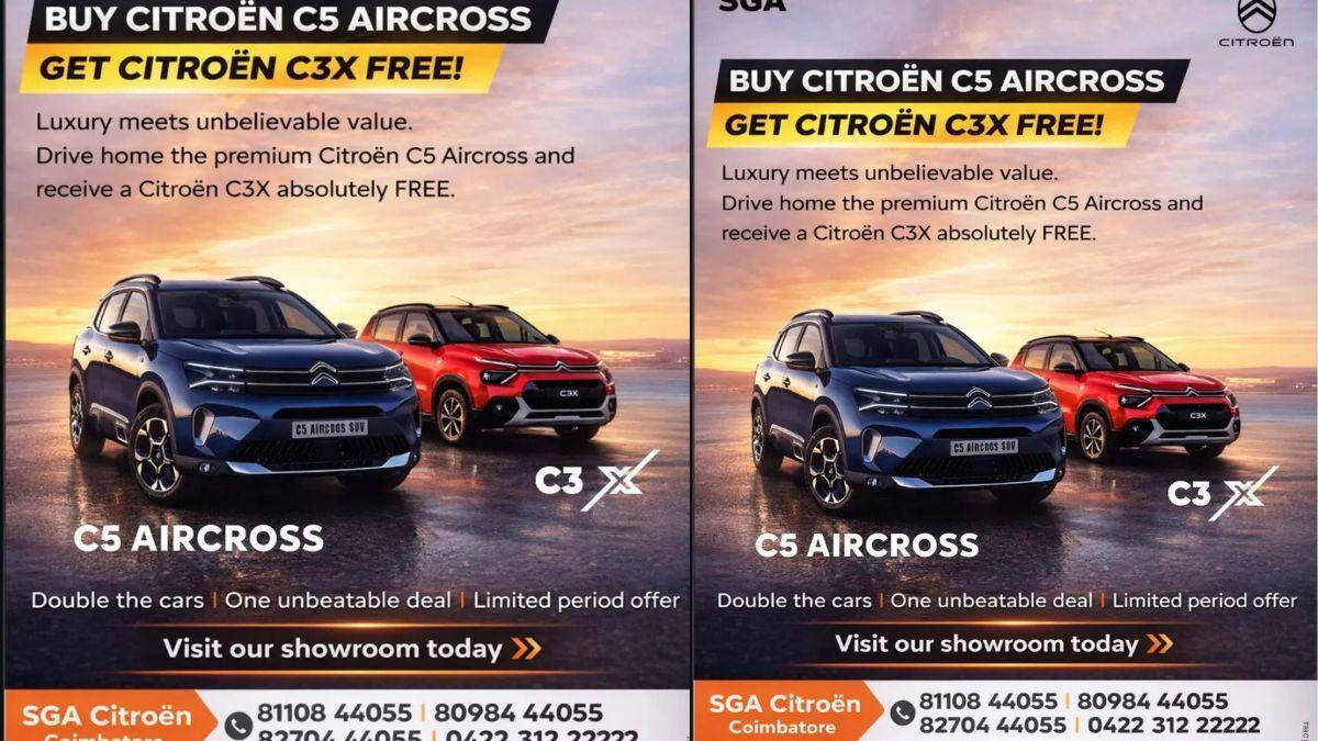 Citroen C5 Aircross: நல்ல எஸ்யுவி, தேறாத சிட்ரோயன் - C5 வாங்குனா C3 X இலவசம் என அறிவிப்பு - ரூ.11 லட்சம் மிச்சம்