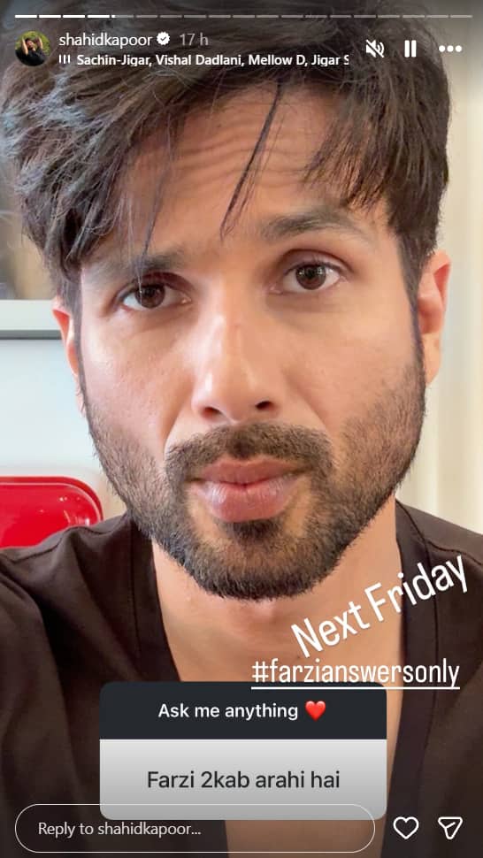 When is Farzi 2 coming? When fans asked a question, Shahid Kapoor gave a big update.