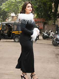 Aanchal Munjal phoo: બ્લેક બોડીકોન આઉટફીટમાં ગ્લેમરસ લાગી આંચલ મુંજાલ