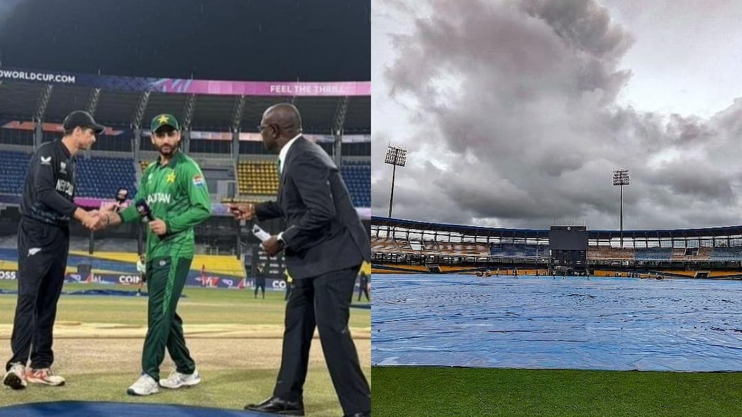new zealand vs pakistan Match abandoned without a ball bowled nz vs pak wash out R.Premadasa Stadium Colombo न्यूजीलैंड और पाकिस्तान के मैच में बारिश बनी विलेन, रद्द हुआ मैच; अब कैसे होगा विजेता का फैसला?