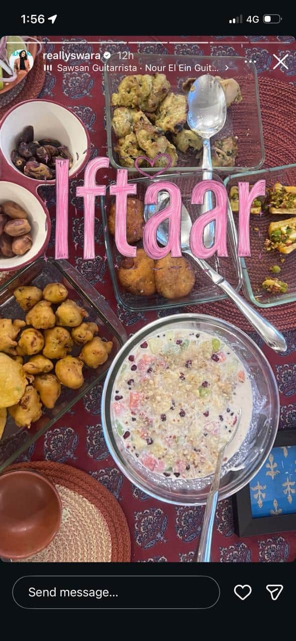स्वरा भास्कर ने इफ्तारी के लिए बनाई ये खास डिश, पति फहद अहमद पर यूं लुटाया प्यार