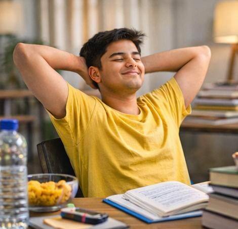 लगातार पढ़ाई करने से थकान होती है और होली का मजा भी कम हो सकता है. इसलिए पढ़ाई के बीच में छोटे-छोटे ब्रेक जरूर लें. ब्रेक में हल्का स्नैक या थोड़ी स्ट्रेचिंग करना शरीर और दिमाग दोनों को आराम देता है.