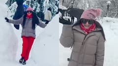 न्यूयॉर्क के बर्फीले तूफान में मस्ती करते दिखीं अमीषा पटेल, वायरल हुआ वीडियो