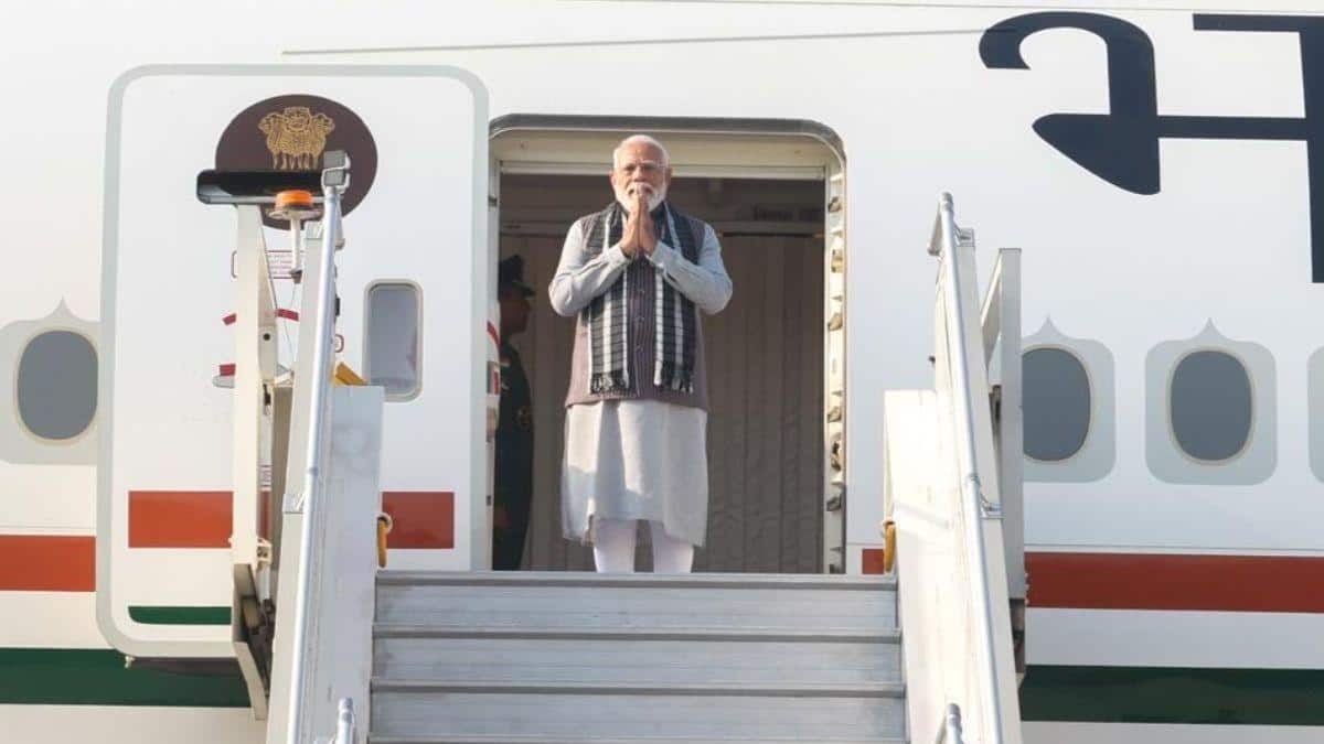 PM Modi Lands In Tel Aviv, Welcomed By Netanyahu And Wife Sara