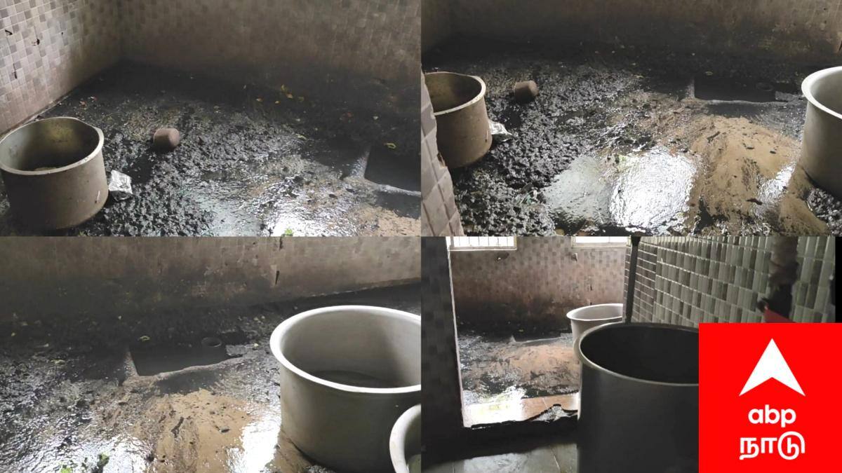 மயிலாடுதுறை: சாக்கடை நீருக்குள் மிதக்கும் அம்மா உணவகம் - உணவின்றித் தவித்த ஏழை மக்கள்!