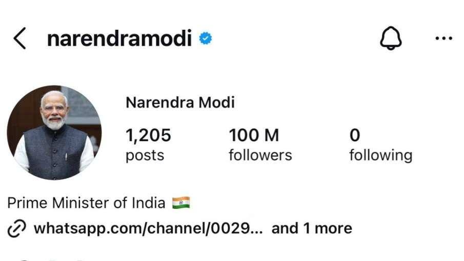 PM મોદીએ રચ્યો ઇતિહાસ, ઇન્સ્ટાગ્રામ પર 100 મિલિયન ફોલોવર્સ ધરાવતા એક માત્ર નેતા