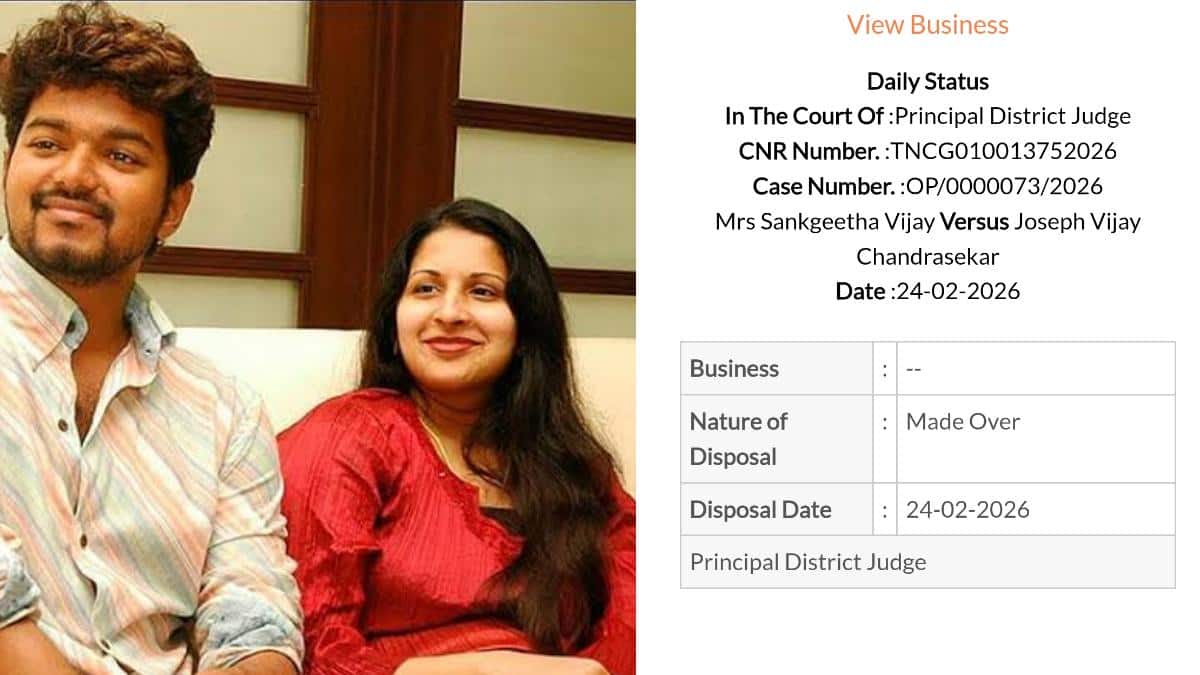 Vijay Sangeetha Divorce: "இந்த கோர்ட்டுக்கு வராதீங்க!" - விஜய் விவாகரத்து வழக்கில் செங்கல்பட்டு நீதிமன்றம் அதிரடி! நடந்தது என்ன?