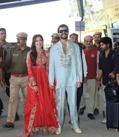 Rashmika-Vijay: લગ્ન બાદ એરપોર્ટ પર જોવા મળ્યું સ્ટાર કપલ રશ્મિકા-વિજય, જુઓ તસવીરો