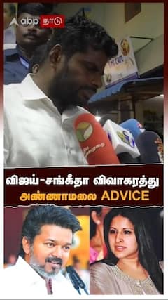 விஜய் - சங்கீதா விவாகரத்து அண்ணாமலை ADVICE