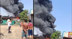 Chhatrapati Sambhajinagar News: छत्रपती संभाजीनगरात गोडाऊनला भीषण आग; परिसरात काळ्याकुट्ट धुराचे लोट, मंडप डेकोरेशनचे साहित्य जाळून खाक