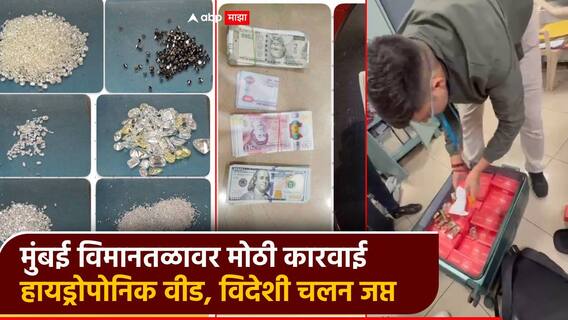 मुंबई विमानतळावर कस्टमची कारवाई, स्मग्लिंगचा माल पकडला, विदेशी चलन, सोनं, माणिक, ड्रग्स जप्त मुंबई विमानतळावर कस्टमची कारवाई, स्मग्लिंगचा माल पकडला, विदेशी चलन, सोनं, माणिक, ड्रग्स जप्त