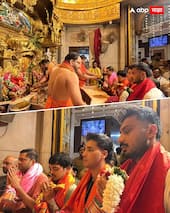 5 मार्च रोजी वानखेडे स्टेडियम येथे इंग्लंडविरुद्ध होणाऱ्या महत्त्वाच्या लढतीआधी ईशान किशन, अभिषेक शर्मा आणि अक्षर पटेल यांनी बाप्पाच्या चरणी नतमस्तक होत विजयासाठी प्रार्थना केली.