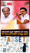 MP Candidates Assets | அன்புமணி முதல் கிறிஸ்டோபர் வரை..MP வேட்பாளர்களின் சொத்து மதிப்பு | ADMK | DMK