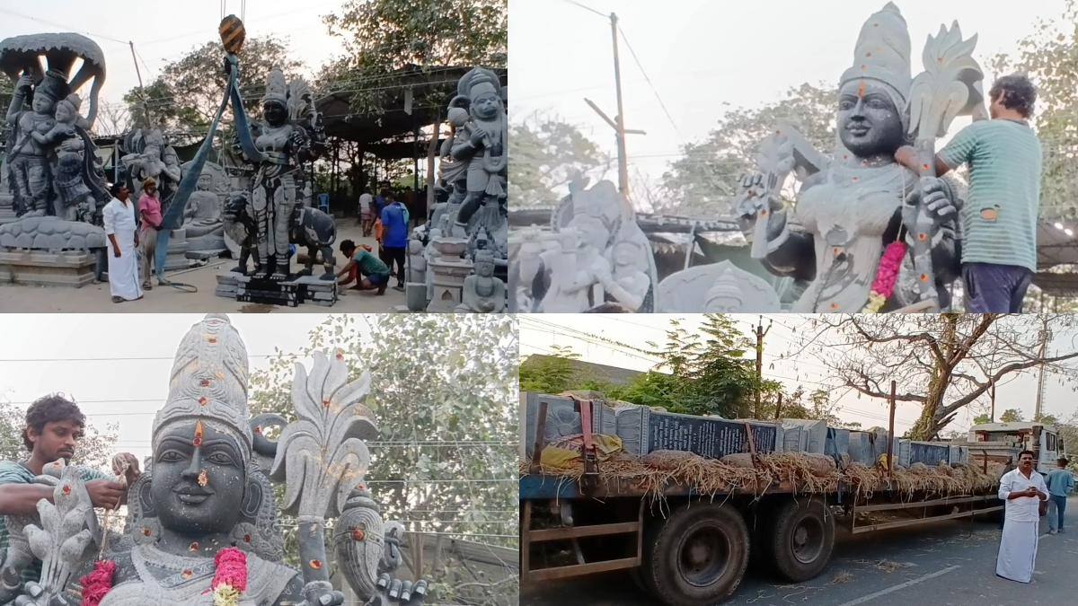மாமல்லபுரம் சிற்பியின் சாதனை! 15 அடி திரிபுரசுந்தரி அம்மன் சிலை: வடகிழக்கு பயணம், எதிர்பார்ப்பு என்ன?