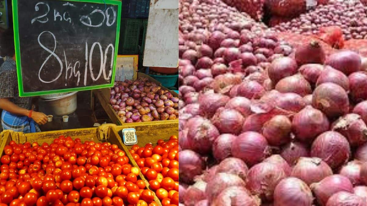 Tomato And Onion Price : 8 கிலோ தக்காளி வெறும் 100 ரூபாய் .!! கொட்டிக்கிடக்கும் வெங்காயம்- ஒரு கிலோ இவ்வளவு தானா.? அள்ளும் மக்கள்