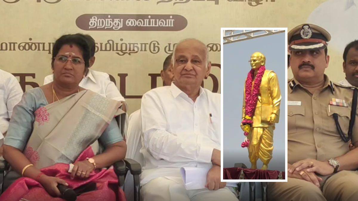 ₹50 லட்சத்தில் ஜி.டி.நாயுடு சிலை... கோவை வ.உ.சி மைதானத்தில் சிலை திறப்பு விழா