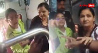 ट्रेन में मां बेटी का हाई वोल्टेज ड्रामा, मिडिल बर्थ कब्जा कर दिखाई गुंडागर्दी; वीडियो वायरल