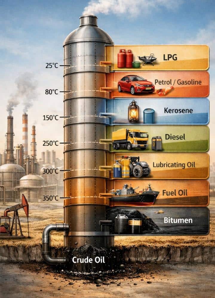 Crude Oil Products: பெட்ரோல் முதல் தார் வரை.. கச்சா எண்ணெயில் இருந்து இவ்ளோ எடுக்குறாங்களா?
