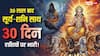 30 साल बाद दुर्लभ संयोग, 30 दिनों तक मीन राशि में रहेंगे सूर्य-शनि, क्या होगा असर!