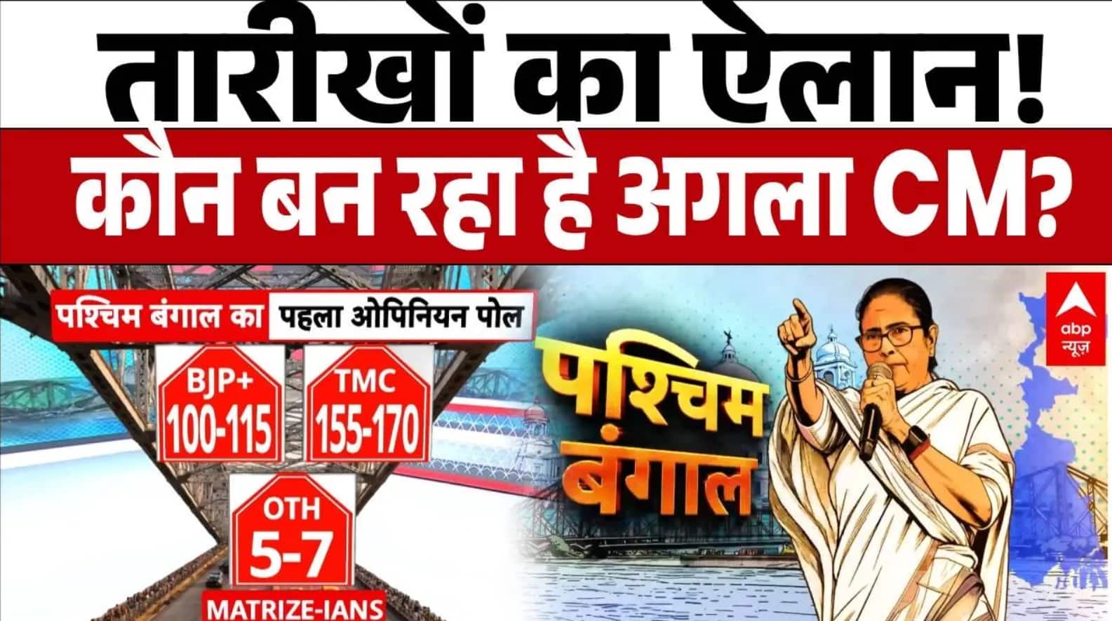 Opinion Poll 2026:5 राज्यों में तारीखें तय, जानिए अब किसकी बनेगी सरकार? | TMC | BJP | Congress