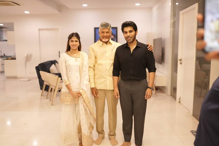 ప్రముఖ నిర్మాత అల్లు అరవింద్ ఆఖరి తనయుడు అల్లు శిరీష్ వివాహం జరిగిన సంగతి తెలిసిందే. మార్చి 6న నయనికా రెడ్డితో కలిసి ఏడు అడుగులు వేశారు. ఈ కొత్త జంటను శనివారం, మార్చి 14న ఏపీ ముఖ్యమంత్రి నారా చంద్రబాబు నాయుడు కలిశారు.