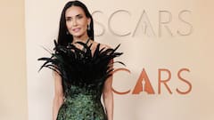 PETA Slams Demi Moore’s Emerald Feather Gown At Oscars: ‘There’s No Reason To Steal From Birds’