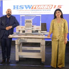 अभिनेत्री प्रणिता सुभाष यांच्या हस्ते HSW च्या Turbo 1.5 – भारतातील सर्वात वेगवान सिंगल-हेड एम्ब्रॉयडरी मशीनचे अनावरण