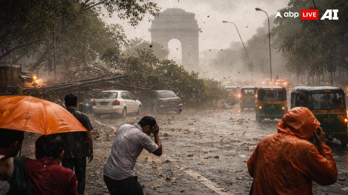 हमें लगा चक्रवात आ गया, दिल्ली एनसीआर में तेज आंधी के बाद झमाझम बारिश, यूजर्स ने बताए खतरनाक एक्सपीरिएंस