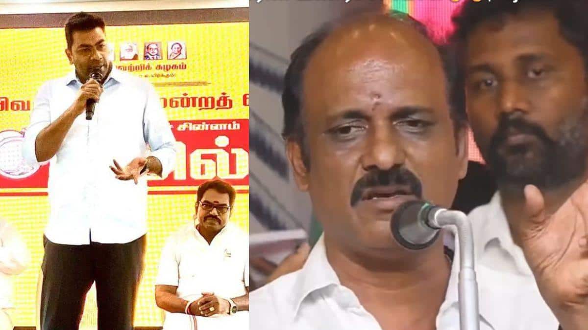 TVK VIjay: “சாவு வீட்டிற்கும், கல்யாண வீட்டிற்கும்..” தவெக மேடையை அதிர விட்ட ரஜினி ரசிகர் - ஆடிப்போன ஆதவ்