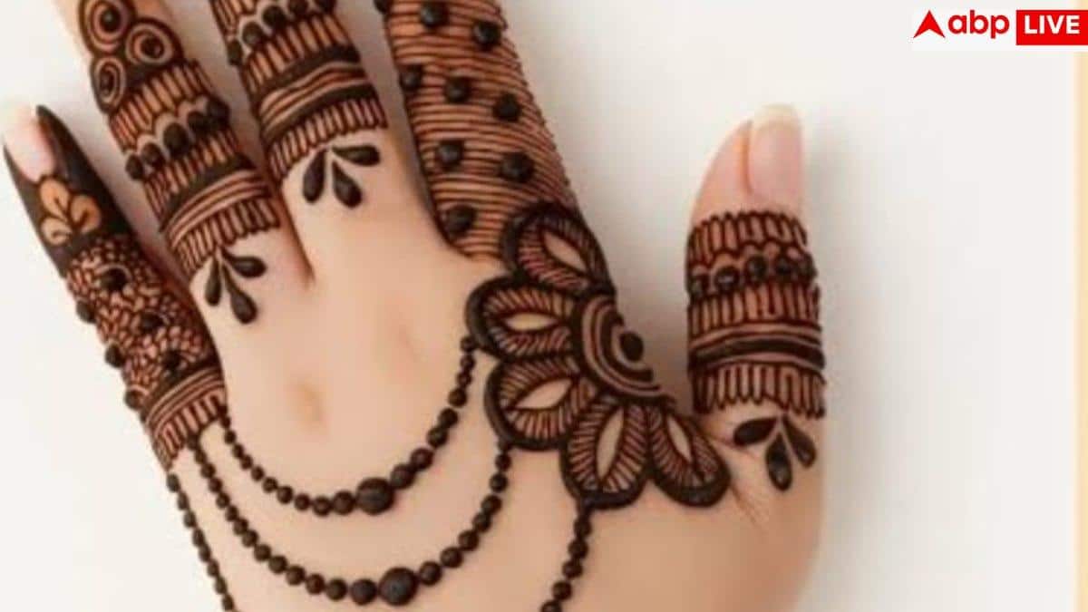 How should mehndi be applied during Navratri? Mother becomes happy with these 9 designs 7 Navratri Mehndi Designs: How should Mehndi be applied during Navratri? Mother becomes happy with these 9 designs