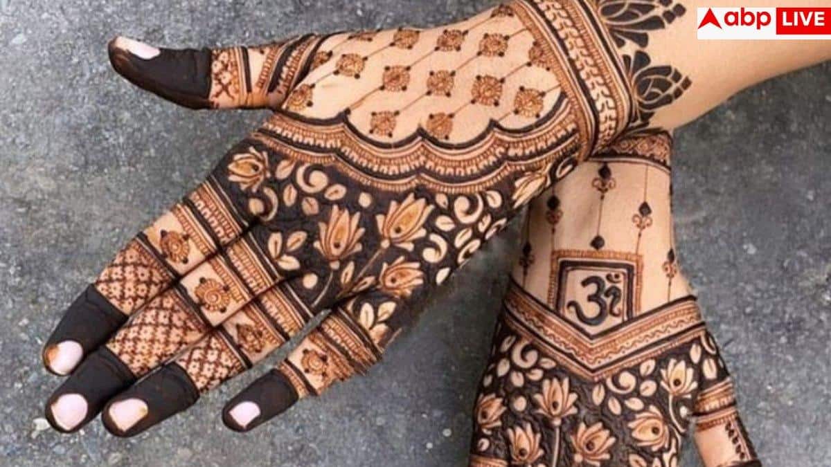 How should mehndi be applied during Navratri? Mother becomes happy with these 9 designs 3 Navratri Mehndi Designs: How should Mehndi be applied during Navratri? Mother becomes happy with these 9 designs